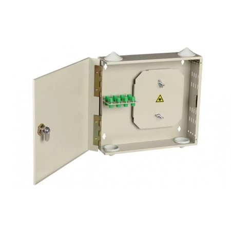 Шкаф кроссовый оптический настенный ШКОН, 8, MM, укомплектованный 8 FC/PC