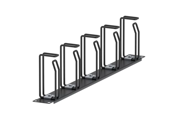 Органайзер кабельный горизонтальный с двойными  проволочными кольцами 19" ОКГКО-19"-1U