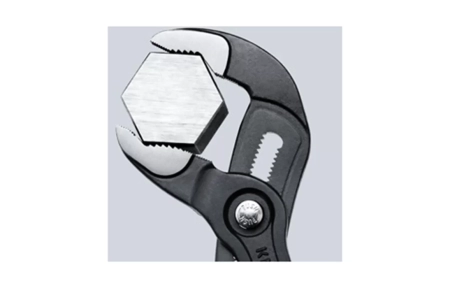 KN-8701250 COBRA® клещи переставные, зев 50 мм, длина 250 мм, фосфатированные, обливные ручки