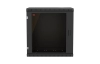 Шкаф телекоммуникационный настенный разборный черный 19”,12U(600x450), ШТ-НСр-12U-600-450-С-Ч дверь стекло ССД