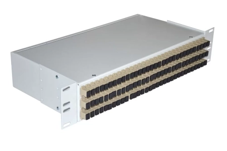Кросс распределительный стоечный КРС, 19', 2U, 96, MM, укомплектованный 96 SC/PC