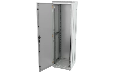 Шкаф телекоммуникационный напольный 19",42U(600x800), ШТ-НП-42U-600-800-М, передняя дверь металл ССД