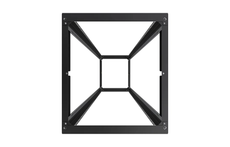 Стойка телекоммуникационная двухрамная открытая СТ-47U-600-2М-Э-Ч черная 9005