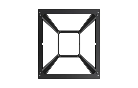 Стойка телекоммуникационная двухрамная открытая СТ-33U-600-2М-Э-Ч черная 9005