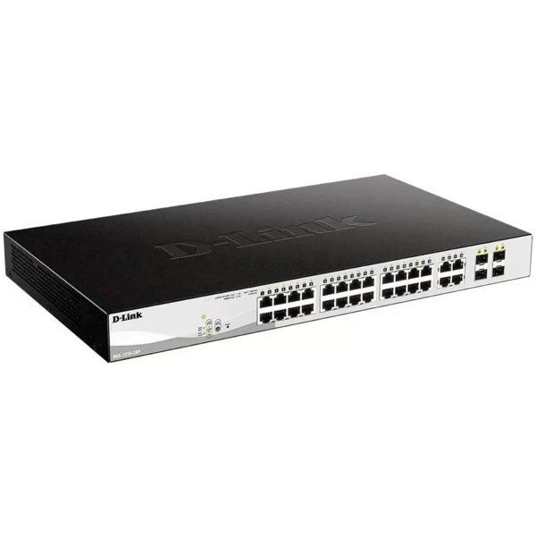 Коммутатор D-Link DGS-1210-28P/FL1A 28G 24PoE 193W управляемый