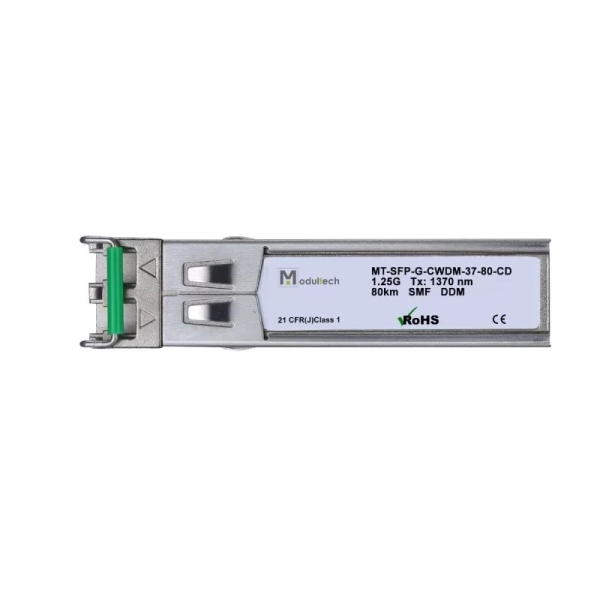 Модуль SFP CWDM 1,25 Гбит/с, 80 км, 1370 нм, SMF, LC