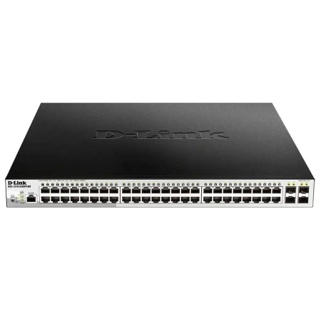 Коммутатор D-Link DGS-1210-52MPP/ME/B3A 48G 4SFP 48PoE 740W управляемый
