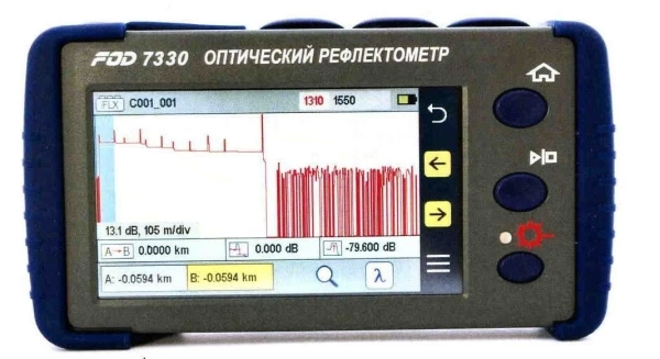 Рефлектометр оптический FOD-7330 (1310/1550 nm, SM, FC)