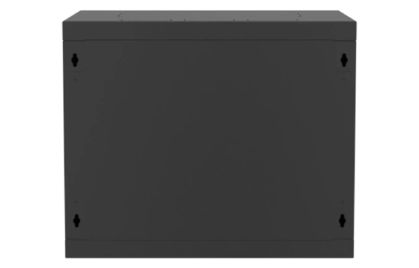 Шкаф телекоммуникационный настенный разборный черный 19”,9U(600x350), ШТ-НСр-9U-600-350-М-Ч дверь металл ССД