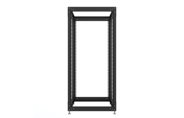 Стойка телекоммуникационная двухрамная открытая СТ-24U-800-2М-Э-Ч черная 9005