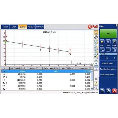 Оптический рефлектометр KIWI-7231 (SM. 1310/1550, 39/37dB)