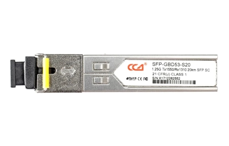 SFP WDM 1.25G Tx1550/Rx1310 20km SC