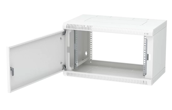Шкаф телекоммуникационный настенный разборный 19”,6U(600x450), ШТ-НСр-6U-600-450-М дверь металл ССД
