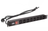 PH12-8C131 ITK PDU 8 розеток C13 с LED выкл,1U, шнур 2м вилка нем.ст