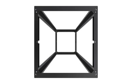 Стойка телекоммуникационная двухрамная открытая СТ-38U-800-2М-Э-Ч черная 9005