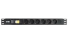 PH21-6D3 ITK PDU 6 роз. нем. ст. с автом.10А 1U, вх.С14 без каб. чер.