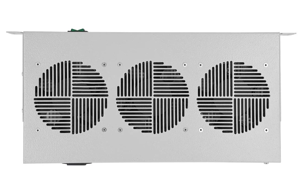 Вентиляторный модуль , 3 вентилятора с термодатчиком 35С ВМ-3-19"-Ш со шнуром ССД