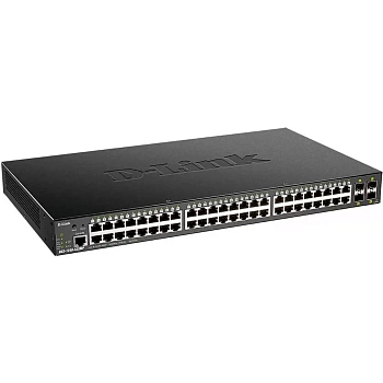 Коммутатор D-Link DGS-1250-52XMP/A1A 48G 4SFP+ 48PoE+ 370W управляемый