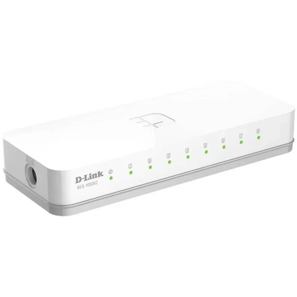 Коммутатор D-Link DES-1008C, 8 портов 10/100Base-T неуправляемый