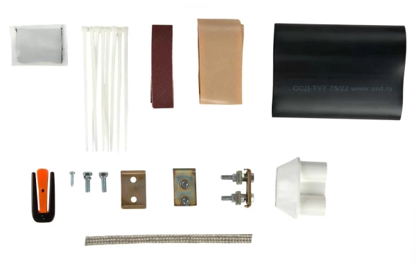 Комплект №9 для ввода ОК (для ввода транзитной петли ОК с проволочной броней и с повивом из синтетических нитей) (МТОК-Б1, В2, В3, К6, ББ) ССД