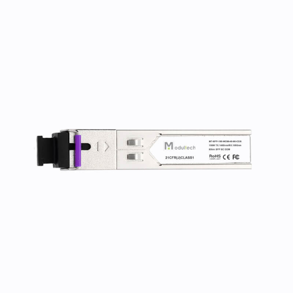 Модуль SFP WDM 155 Мбит/с, 60 км, 1490/1550 нм, SMF, SC