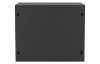 Шкаф телекоммуникационный настенный разборный черный 19”,9U(600x450), ШТ-НСр-9U-600-450-П-Ч дверь перфорированная ССД