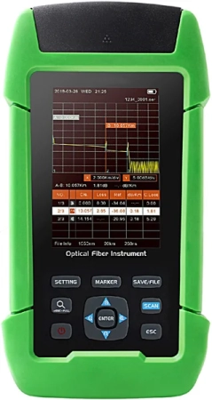 Оптический рефлектометр KIWI-7300 (SM. 1310/1550, 22/20dB), PM+VFL
