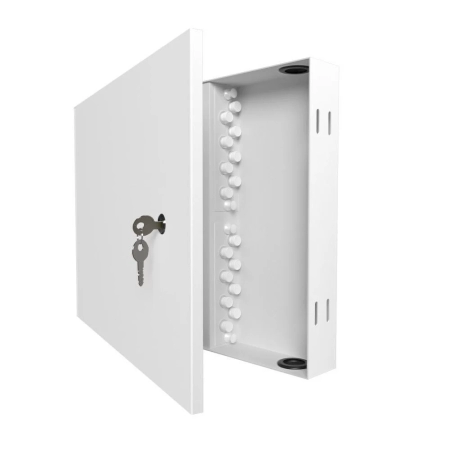 Шкаф кроссовый оптический настенный ШКОН, 16 SM, укомплектованный 16 FC/UPC