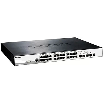 Коммутатор D-Link DGS-1510-28XMP/A1A 24G 4SFP+ 24PoE+ 370W управляемый