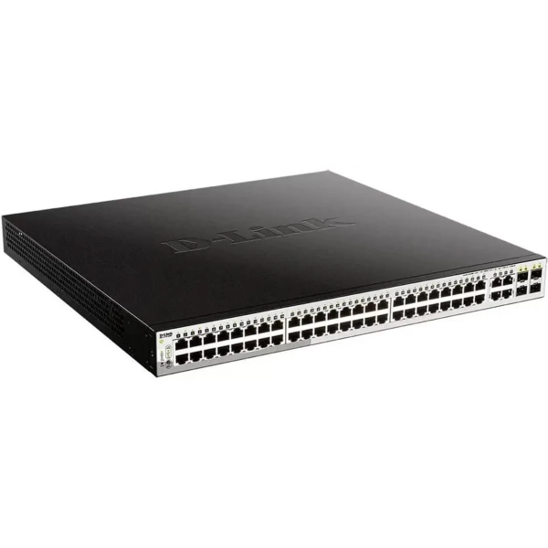 Коммутатор D-Link DGS-1210-52MP/FL1A 52G 48PoE+ 370W управляемый