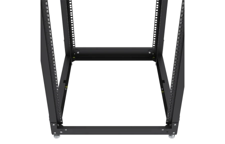 Стойка телекоммуникационная двухрамная открытая СТ-47U-600-2М-Э-Ч черная 9005