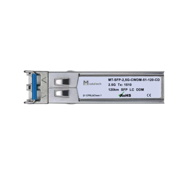 Модуль SFP CWDM 2.5 Гбит/с, 120 км, 1510 нм, SMF, LC