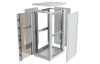 Шкаф телекоммуникационный напольный 19",27U(600x600), ШТ-НП-27U-600-600-С, передняя дверь стекло ССД