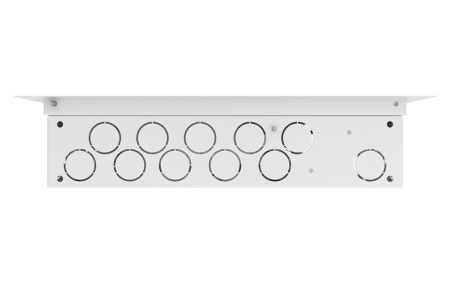 Шкаф квартирный телекоммуникационный встраиваемый с радиопрозрачной дверцей ШТ-НСс 2+1 патч-корд, делитель 1х3 ССД