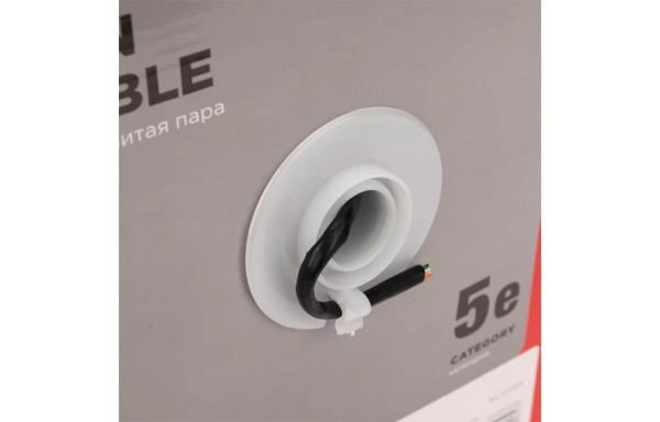 01-0045 Кабель витая пара REXANT UTP 4PR 24AWG, CAT5e наружный (OUTDOOR) (бухта 305 м)