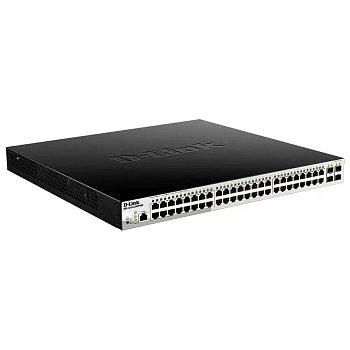 Коммутатор D-Link DGS-1210-52MPP/ME/B3A 48G 4SFP 48PoE 740W управляемый