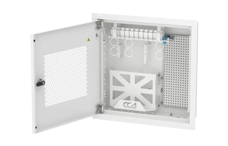 Шкаф квартирный телекоммуникационный встраиваемый с радиопрозрачной дверцей ШТ-НСс пустой ССД