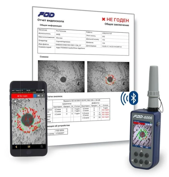 Волоконно-оптический видеоскоп FOD-6006