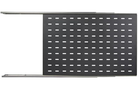 Полка перфорированная выдвижная ПВ-55(550х420) чёрная ССД