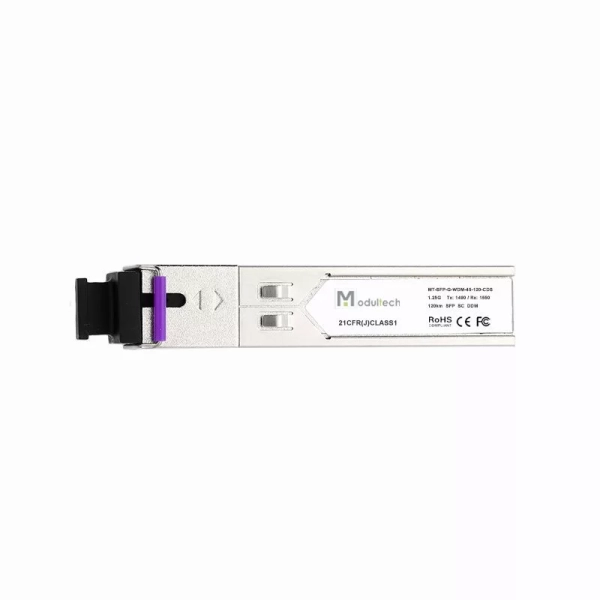 Модуль SFP WDM 1,25 Гбит/с, 120 км, 1490/1550 нм, SMF, SC