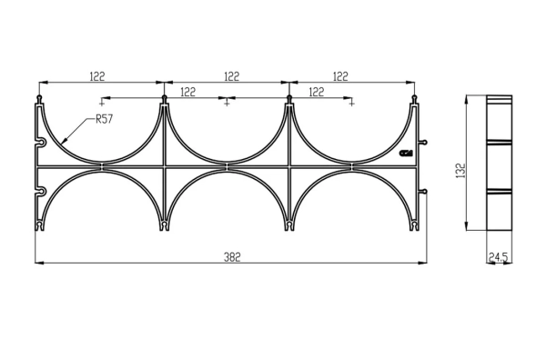 Кластер ССД-Пайп OD 110 мм  тройной