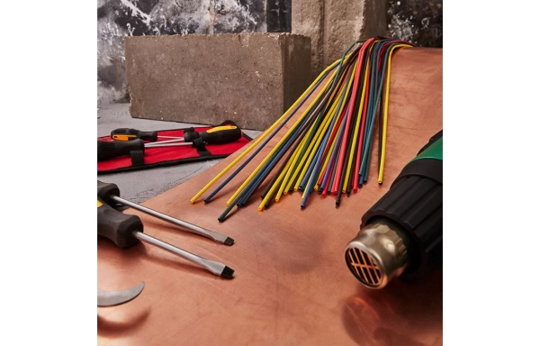 29-0152 Набор термоусадочной трубки REXANT 3,0/1,5 мм, пять цветов, упаковка 50 шт. по 1 м