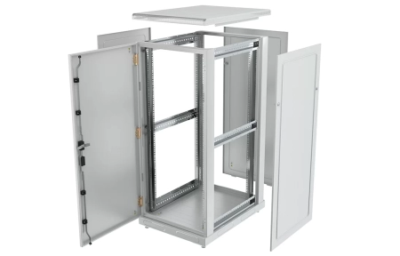 Шкаф телекоммуникационный напольный 19",33U(600x800), ШТ-НП-33U-600-800-М, передняя дверь металл ССД