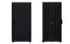 Шкаф телекоммуникационный напольный 19", 24U(600x600), ШТ-НП-М-24U-600-600-М-Ч, передняя дверь металл, черный ССД