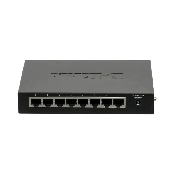 Коммутатор D-Link DES-1008D, 8 портов 10/100Base-T неуправляемый