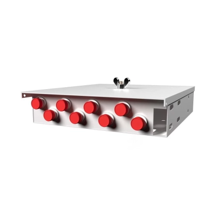 Шкаф кроссовый оптический настенный ШКОН микро, 8, MM, укомплектованный 8 FC/PC