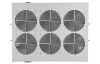 Вентиляторный модуль , 6 вентилятора с термодатчиком без шнура питания 35С ВМ-6-19" ССД