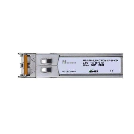 Модуль SFP CWDM 2,5 Гбит/с, 40 км, 1570 нм, SMF, LC