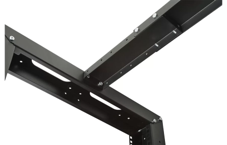 Стойка телекоммуникационная двухрамная СТ-49U-2М-К-Ч черная (комплектная) ССД