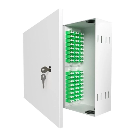 Кросс распределительный настенный КРН, 48, SM, укомплектованный 96 LC/APC